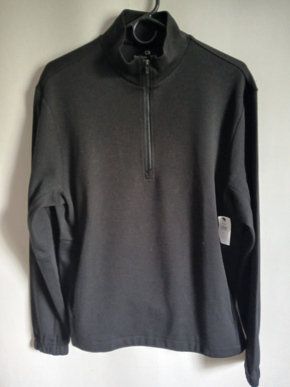 GAP Git Women's Black Half-Zip Pullover Sweat Shirt SzSm Pockets